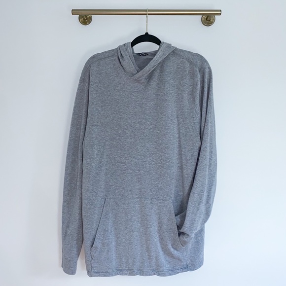 Saks Fifth Oversized Heather Grey Hoodie - Picture 3 of 11